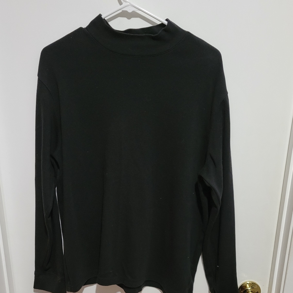 Puritan mock neck top